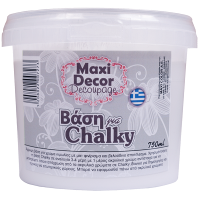 Βάση για Χρώματα Κιμωλίας Chalky Maxi Decor 750ml Άχρωμη_BCH22007273